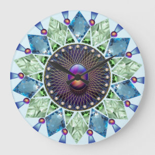 Diamanten und Perlen 1 Große Wanduhr