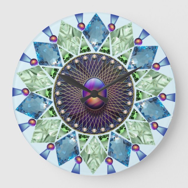 Diamanten und Perlen 1 Große Wanduhr (Vorderseite)