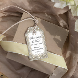 Diamanten und Perlen Elegantes Brautparty Geschenkanhänger