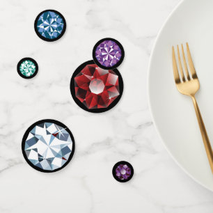 Diamanten und Rhinestone Konfetti