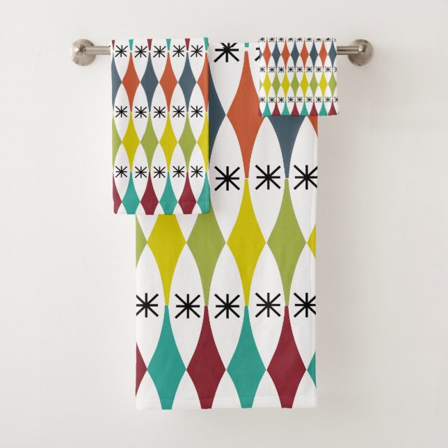 Diamanten und Sternexplosionen Badhandtuch Set (Insitu)