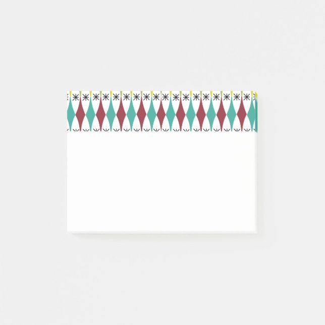 Diamanten und Sternexplosionen Post-it Klebezettel (Vorderseite)