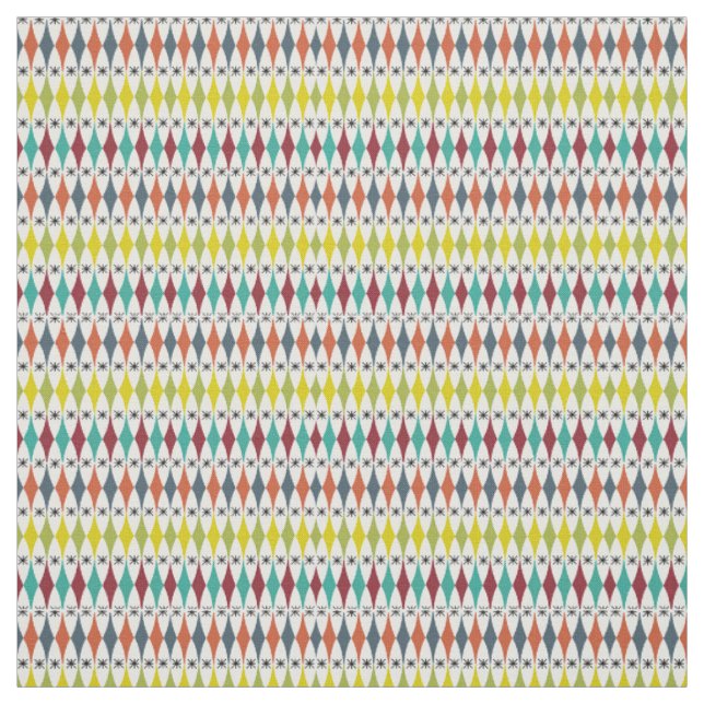 Diamanten und Sternexplosionen Stoff (Muster)