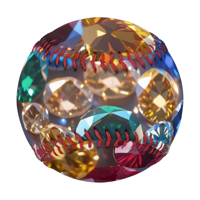 Diamanten vieler Farben Baseball (Vorderseite)