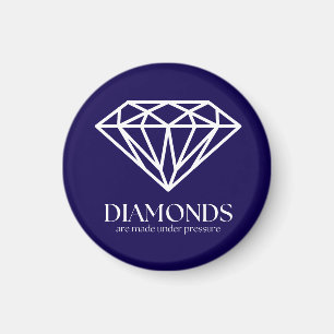 Diamanten werden unter Druck gesetzt und inspirier Magnet