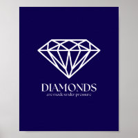 Diamanten werden unter Druck gesetzt und inspirier