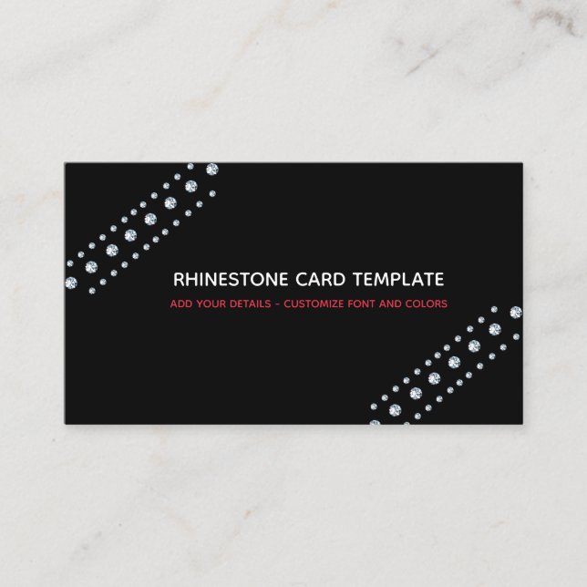 Diamantendesigns - Kristall Visitenkarte (Vorderseite)