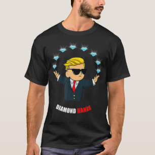 Diamantene Hände spielen Wall Street Wetten Maskot T-Shirt