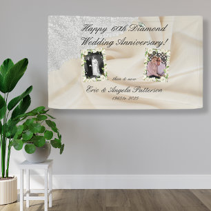 Diamantene Hochzeit 60. Jahrestag Banner
