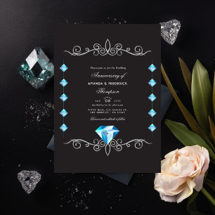 Diamantene Hochzeitseinladung Einladung