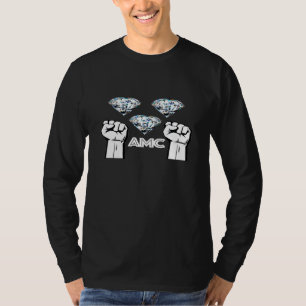 Diamantenhand Amc - Rakete auf den Mond T-Shirt