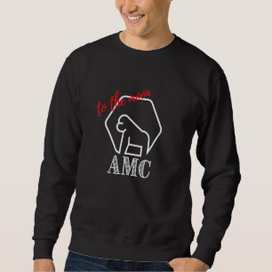 Diamantenhänder an den Mond Kurze Squeeze-Ape Sweatshirt