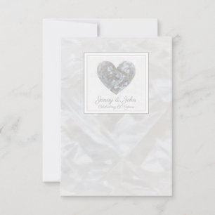 Diamantenherz der 60. Hochzeit Dankeskarte