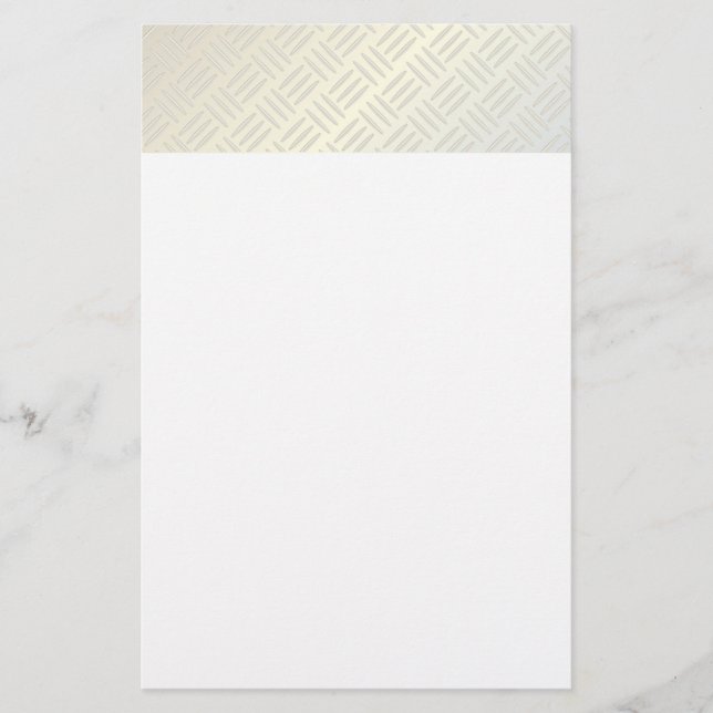 Diamantenmuster aus Metall Briefpapier (Vorderseite)