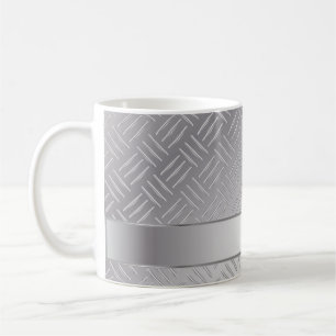 Diamantenmuster aus Metall Tasse