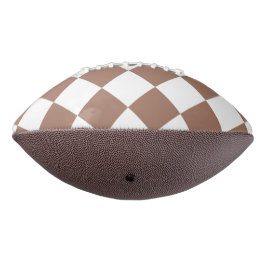 Diamantenmuster in Weiß und Mocha Mousse Football