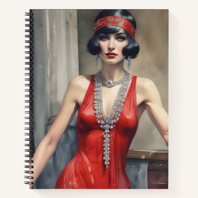 Diamantes y Seda Roja Notizbuch (Vorderseite)