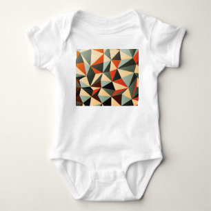 Diamantform: Abstrakte Vintage-Gestaltung Baby Strampler
