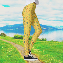 Diamantformen mit Polka Dots Leggings