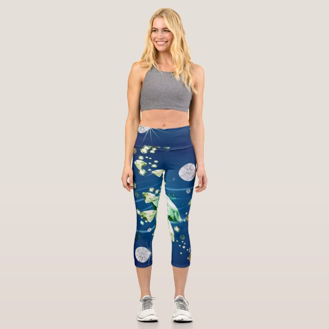 Diamantgalaxie 11 capri leggings (Vorderseite)