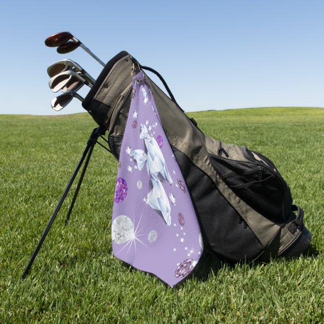 Diamantgalaxie 2 golfhandtuch (Gras)