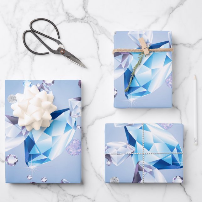 Diamantgalaxie 4 geschenkpapier set (Vorderseite)