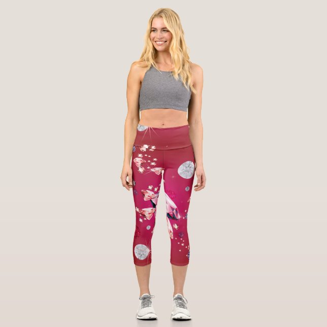 Diamantgalaxie 6 capri leggings (Vorderseite)