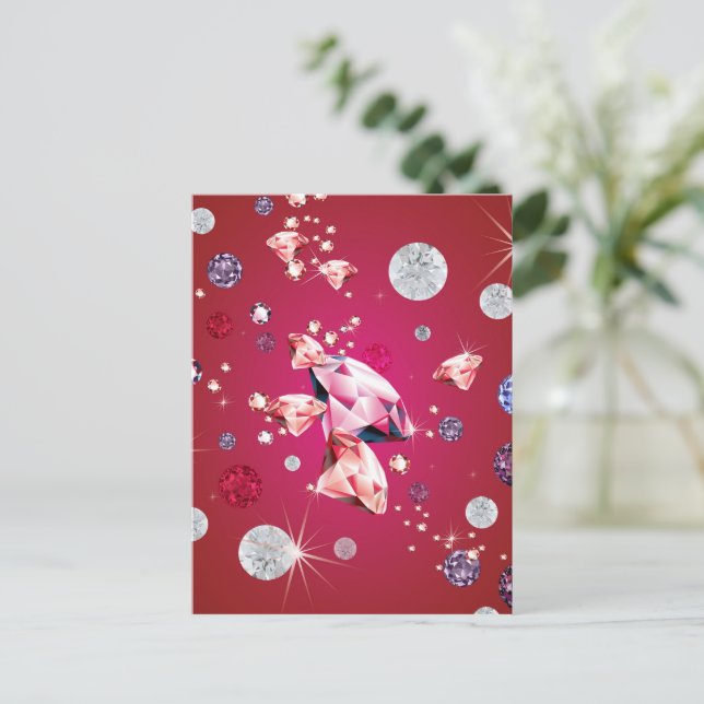 Diamantgalaxie 6 postkarte (Stehend Vorderseite)