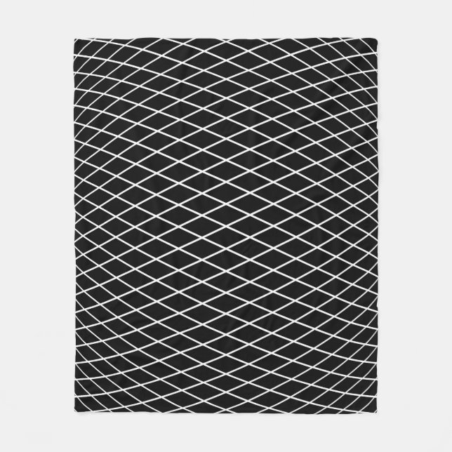 Diamantgitter geometrische Textur. Fleecedecke (Vorderseite)