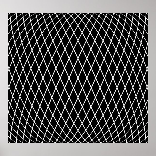 Diamantgitter geometrische Textur. Poster (Vorne)