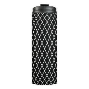 Diamantgitter geometrische Textur. Thermosbecher