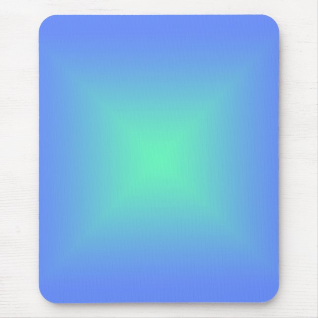 Diamantgradientenblau bis aquamaringrün mousepad (Vorne)