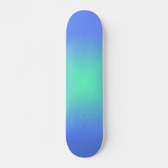 Diamantgradientenblau bis aquamaringrün skateboard (Vorne)