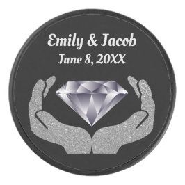 Diamanthandhochzeit Eishockey Puck