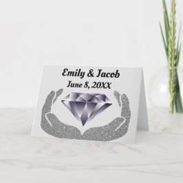 Diamanthandhochzeit Karte