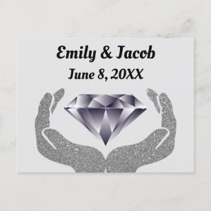Diamanthandhochzeit Postkarte