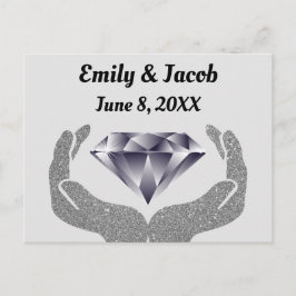 Diamanthandhochzeit Postkarte