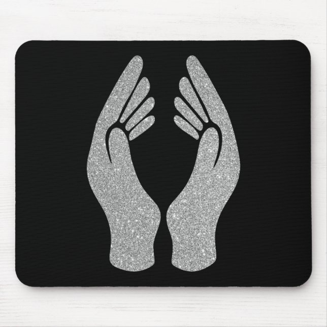 Diamanthandschuhe Mousepad (Vorne)