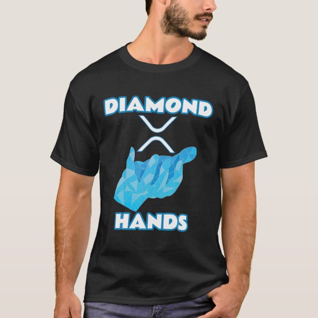 Diamanthandschuhe | Ripple XRP Krypto Kryptowährun T-Shirt (Vorderseite)