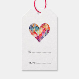 Diamantherz in vielen Farben Geschenkanhänger