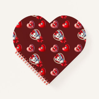 Diamantherzen und Teddybären Notizbuch