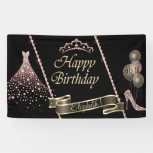 Diamantkleid, hohe Hefe, Tiara-Balkone, Banner