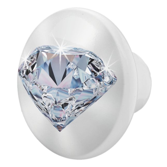 Diamantknobs und -puls für Schränke, Dresser Keramikknauf (Rechts)