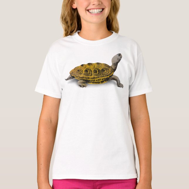 Diamantmarkierungs-Dosenschildkröte T-Shirt (Vorderseite)