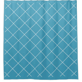 Diamantmuster Aqua Duschvorhang