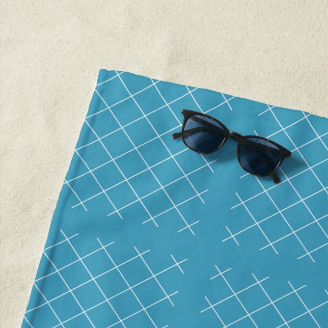 Diamantmuster Aqua Strandtuch (Beispiel)