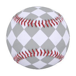 Diamantmuster in Grau und Lavendel Baseball