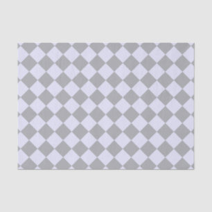 Diamantmuster in Grau und Lavendel Seidenpapier