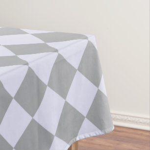 Diamantmuster in Grau und Lavendel Tischdecke