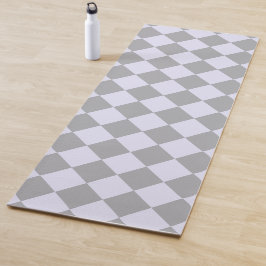Diamantmuster in Grau und Lavendel Yogamatte